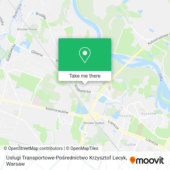 Карта Usługi Transportowe-Pośrednictwo Krzysztof Lecyk