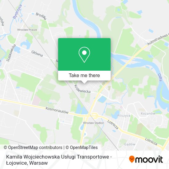 Карта Kamila Wojciechowska Usługi Transportowe - Łojowice