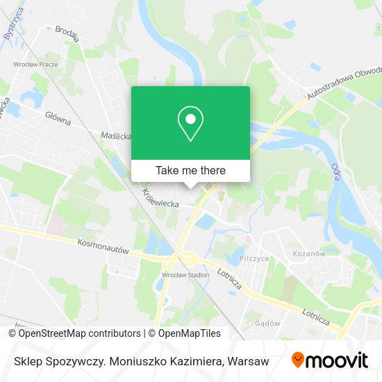 Sklep Spozywczy. Moniuszko Kazimiera map