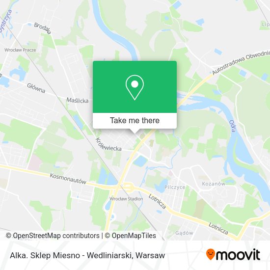 Alka. Sklep Miesno - Wedliniarski map