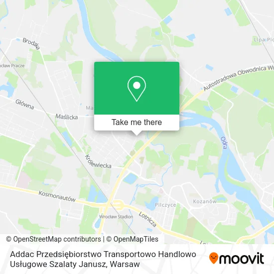 Карта Addac Przedsiębiorstwo Transportowo Handlowo Usługowe Szalaty Janusz