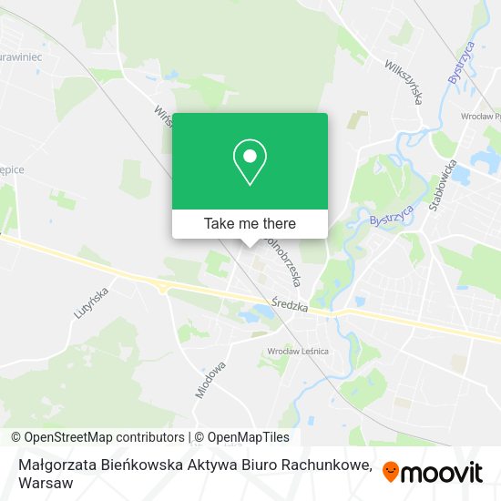 Małgorzata Bieńkowska Aktywa Biuro Rachunkowe map