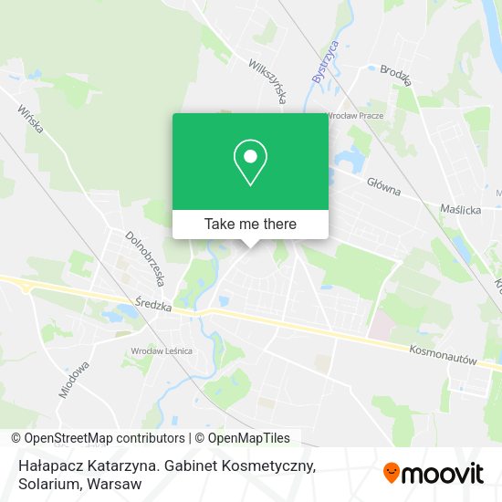 Hałapacz Katarzyna. Gabinet Kosmetyczny, Solarium map