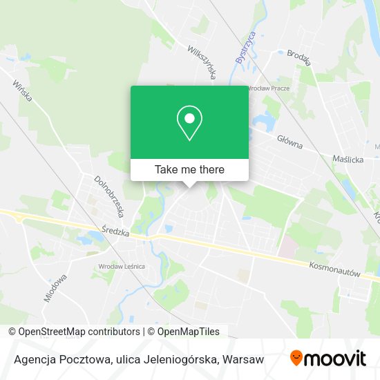 Agencja Pocztowa, ulica Jeleniogórska map