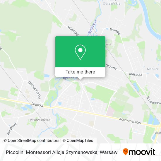 Piccolini Montessori Alicja Szymanowska map