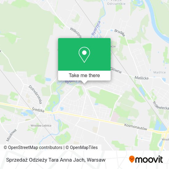 Sprzedaż Odzieży Tara Anna Jach map