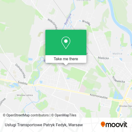 Usługi Transportowe Patryk Fedyk map