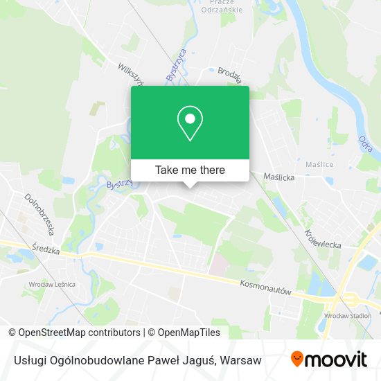 Usługi Ogólnobudowlane Paweł Jaguś map