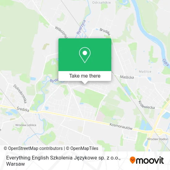 Карта Everything English Szkolenia Językowe sp. z o.o.
