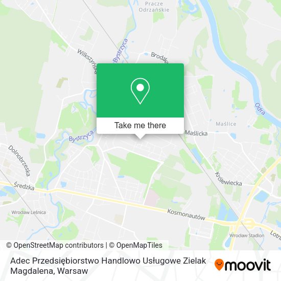 Adec Przedsiębiorstwo Handlowo Usługowe Zielak Magdalena map