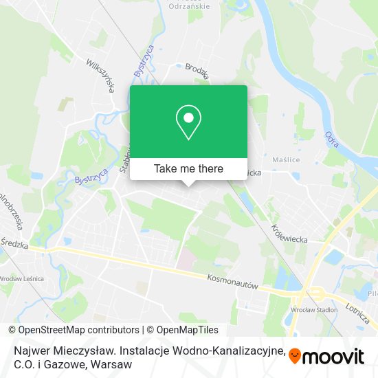 Najwer Mieczysław. Instalacje Wodno-Kanalizacyjne, C.O. i Gazowe map