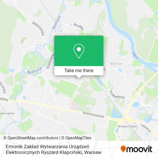 Ertronik Zakład Wytwarzania Urządzeń Elektronicznych Ryszard Kłapciński map