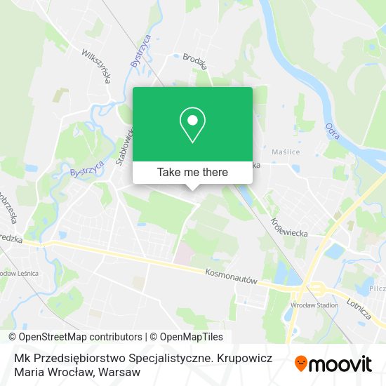 Mk Przedsiębiorstwo Specjalistyczne. Krupowicz Maria Wrocław map