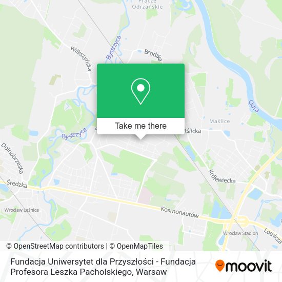 Fundacja Uniwersytet dla Przyszłości - Fundacja Profesora Leszka Pacholskiego map