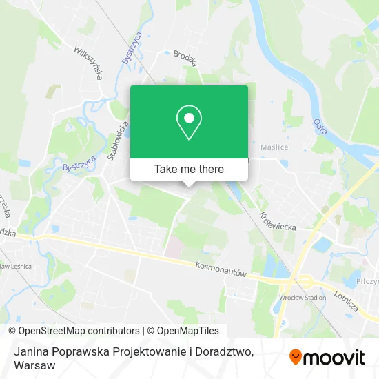 Карта Janina Poprawska Projektowanie i Doradztwo