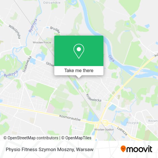 Physio Fitness Szymon Moszny map