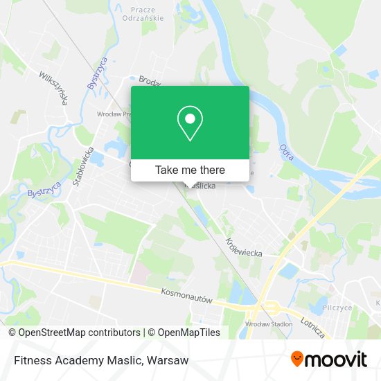 Fitness Academy Maslic map