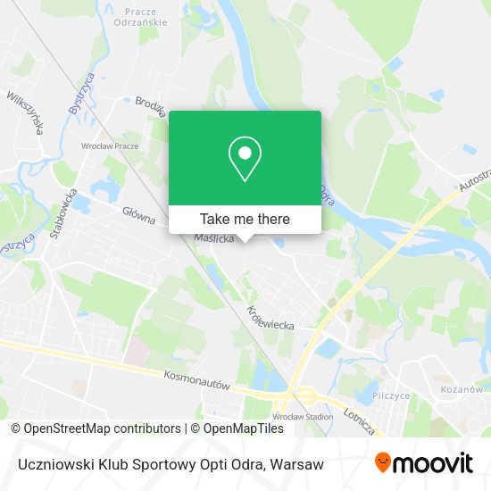 Карта Uczniowski Klub Sportowy Opti Odra