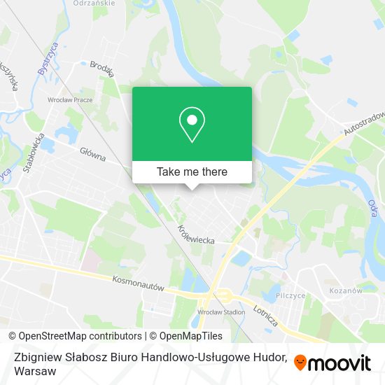 Zbigniew Słabosz Biuro Handlowo-Usługowe Hudor map