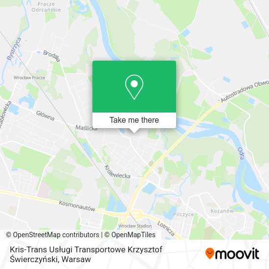 Kris-Trans Usługi Transportowe Krzysztof Świerczyński map