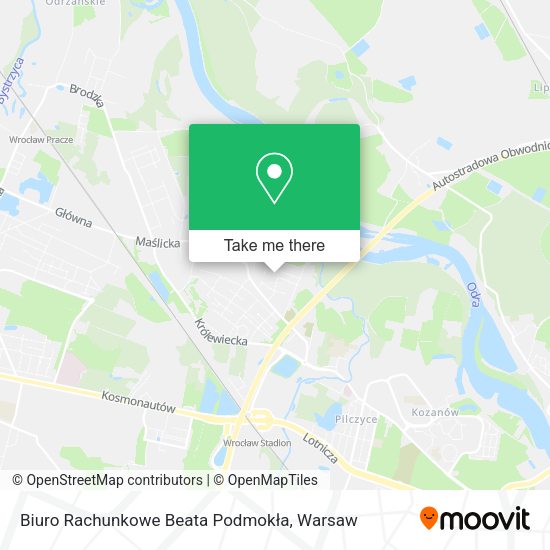 Biuro Rachunkowe Beata Podmokła map