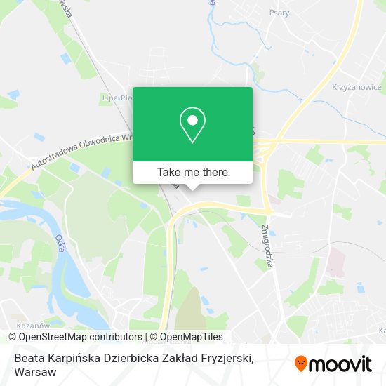 Beata Karpińska Dzierbicka Zakład Fryzjerski map