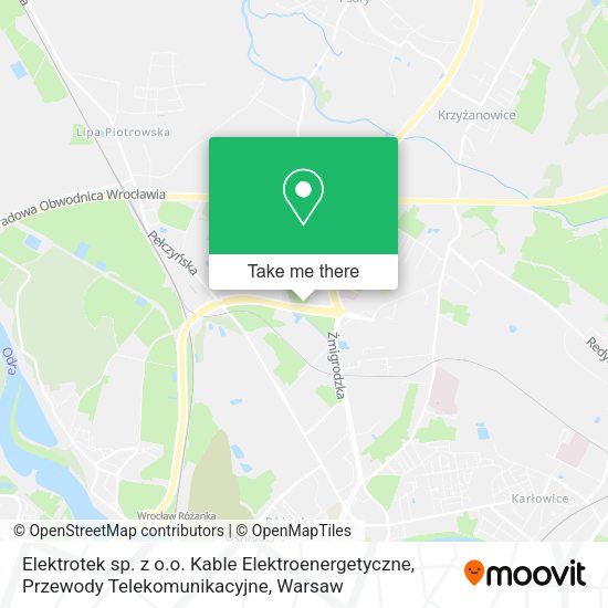 Elektrotek sp. z o.o. Kable Elektroenergetyczne, Przewody Telekomunikacyjne map