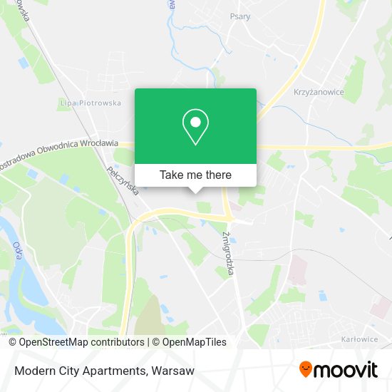 Modern City Apartments map