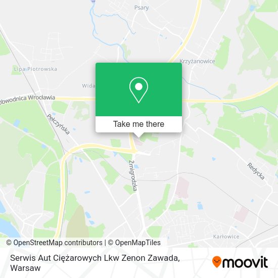 Serwis Aut Ciężarowych Lkw Zenon Zawada map