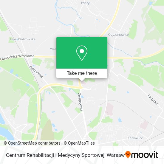 Centrum Rehabilitacji i Medycyny Sportowej map