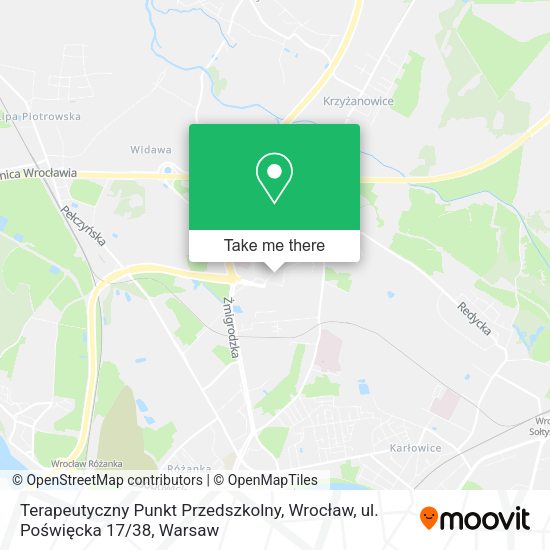 Terapeutyczny Punkt Przedszkolny, Wrocław, ul. Poświęcka 17 / 38 map