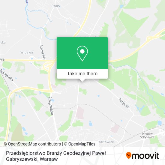 Przedsiębiorstwo Branży Geodezyjnej Paweł Gabryszewski map