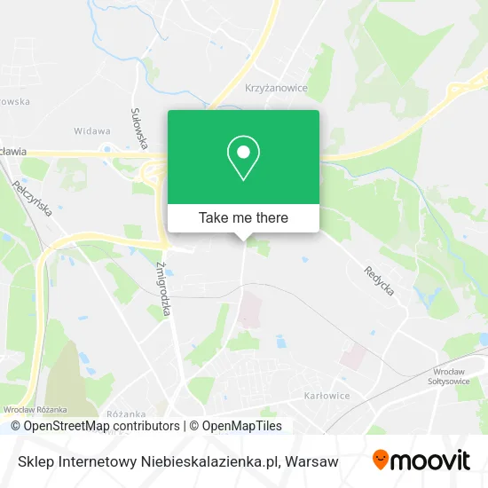 Карта Sklep Internetowy Niebieskalazienka.pl