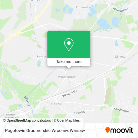 Pogotowie Groomerskie Wrocław map