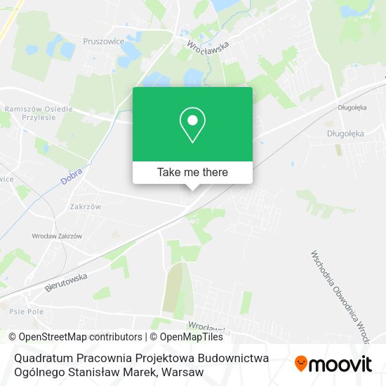 Quadratum Pracownia Projektowa Budownictwa Ogólnego Stanisław Marek map