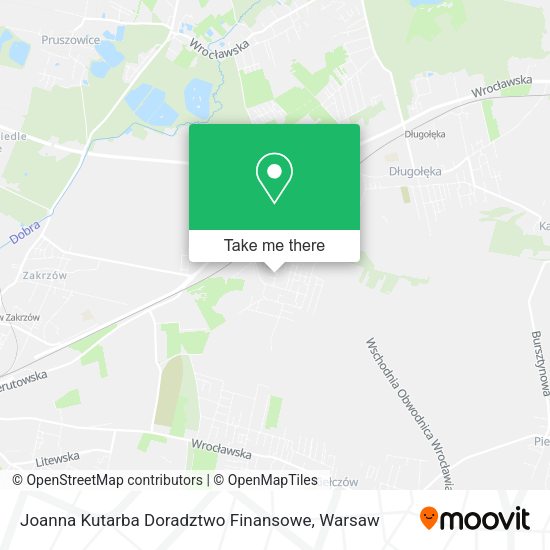 Joanna Kutarba Doradztwo Finansowe map