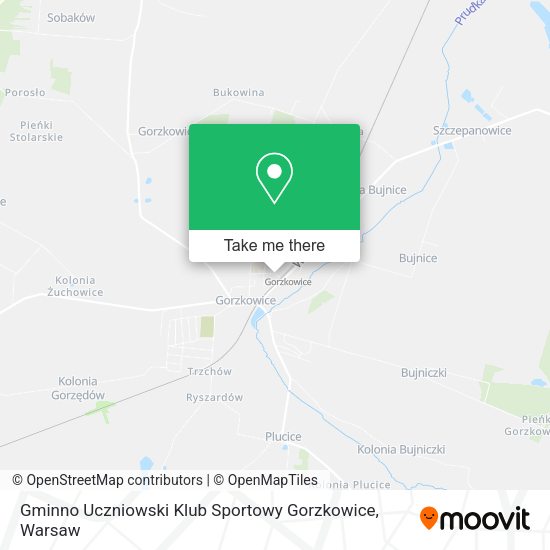 Gminno Uczniowski Klub Sportowy Gorzkowice map