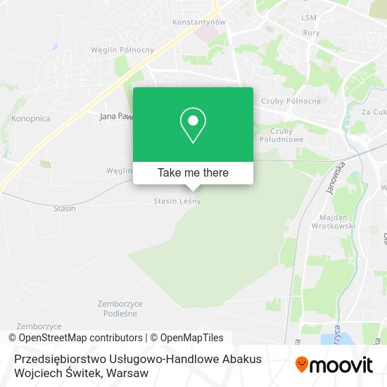 Przedsiębiorstwo Usługowo-Handlowe Abakus Wojciech Świtek map