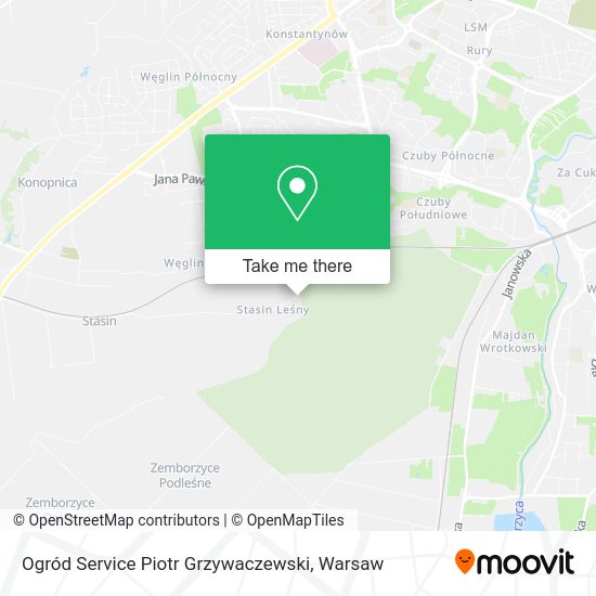 Ogród Service Piotr Grzywaczewski map