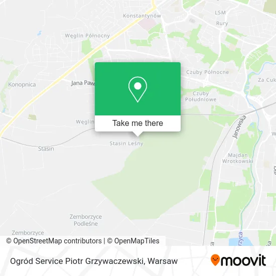 Карта Ogród Service Piotr Grzywaczewski