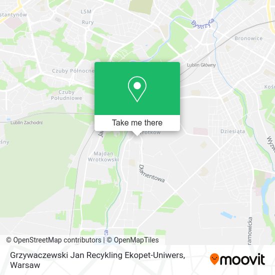 Grzywaczewski Jan Recykling Ekopet-Uniwers map