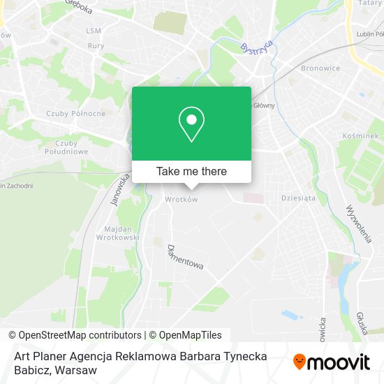 Art Planer Agencja Reklamowa Barbara Tynecka Babicz map