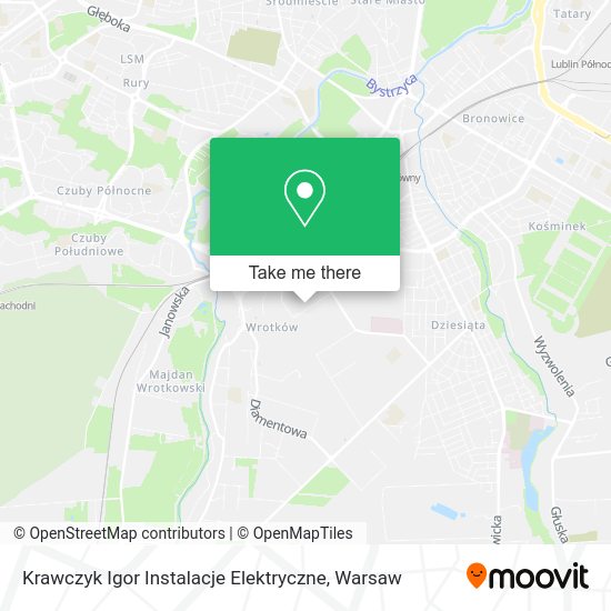 Карта Krawczyk Igor Instalacje Elektryczne