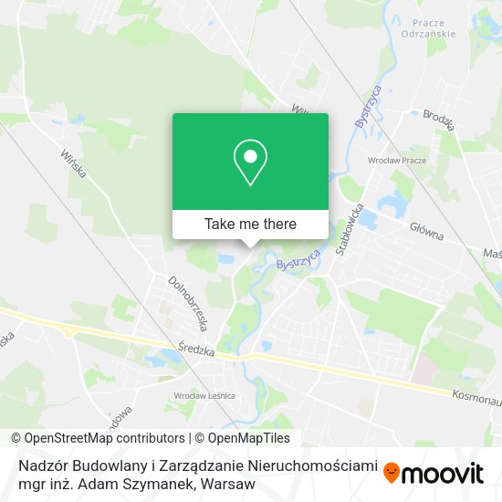 Nadzór Budowlany i Zarządzanie Nieruchomościami mgr inż. Adam Szymanek map