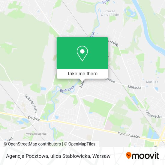 Agencja Pocztowa, ulica Stabłowicka map