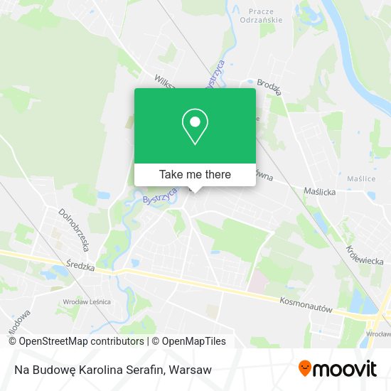 Na Budowę Karolina Serafin map