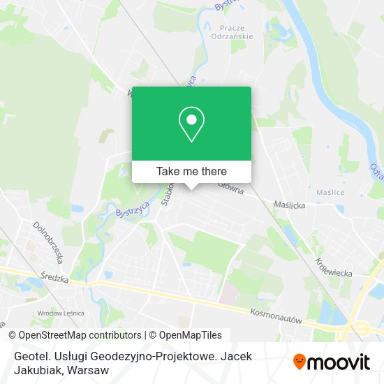 Geotel. Usługi Geodezyjno-Projektowe. Jacek Jakubiak map