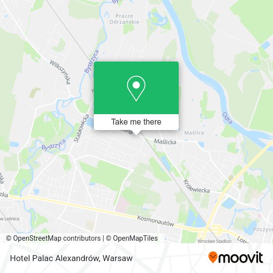 Hotel Palac Alexandrów map