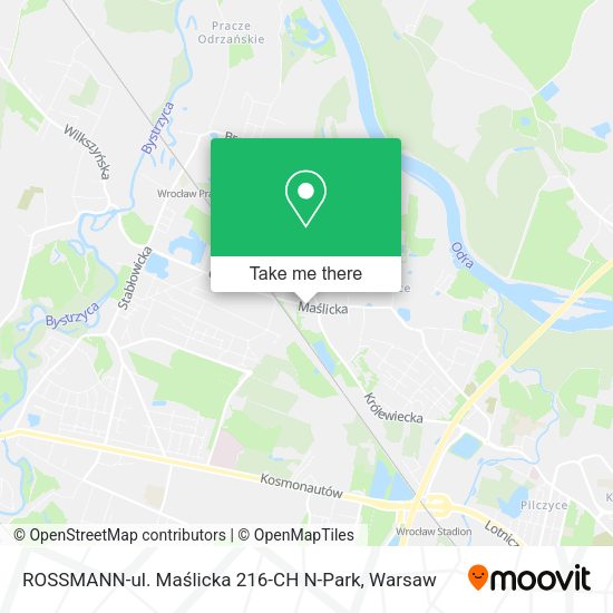 ROSSMANN-ul. Maślicka 216-CH N-Park map