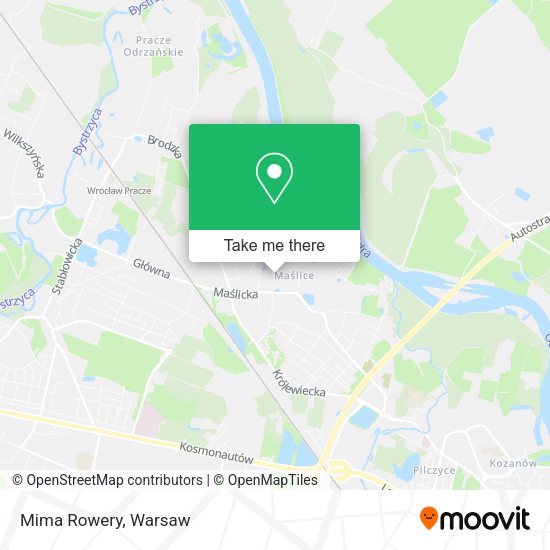 Mima Rowery map